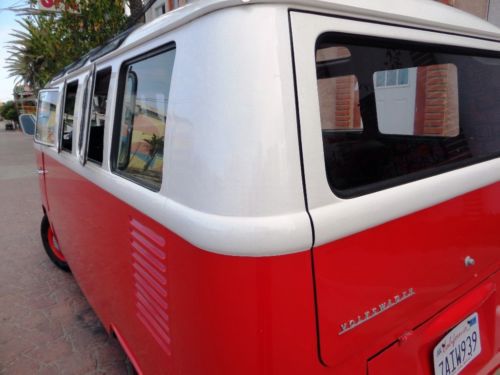 SUPER RARE 1965 VW BUS DELUXE TYPE2 TRANSPORT SAFARI - orig.no.s matching motor, image 19