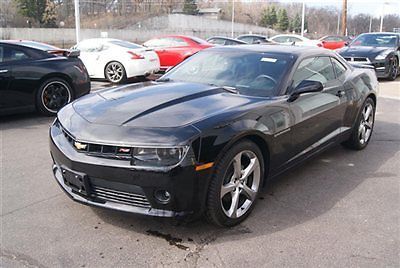 Pre-owned 2014 camaro 2dr cpe 2lt with rs package, black/black, 3419 miles