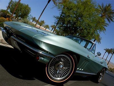 1966 corvette roadster 427 - 390hp big block 4 speed rare mossport no reserve!