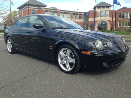 2003 jaguar s-type r sedan 4-door 4.2l 400hp low miles!! -navigation-new tires!!