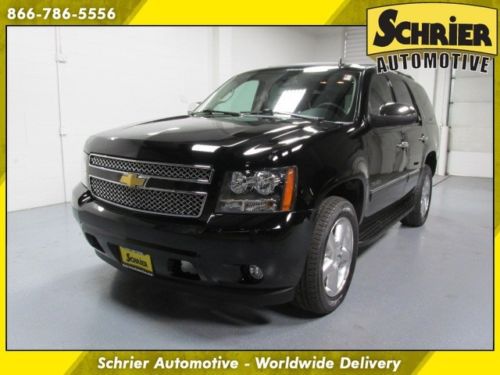 11 chevy tahoe ltz black 4x4 back up cam power liftgate lane departure