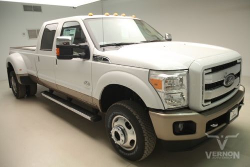 2014 drw king ranch crew 4x4 navigation sunroof leather heated v8 diesel