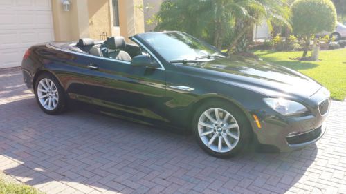 2013 bmw 640i convertible - turbo! triple black plus tint. executive package!!!