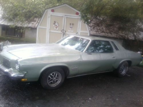 1973 oldsmobile cutlass 350 rocket nice straight body run and drives