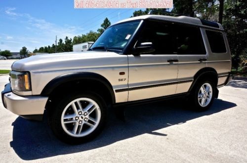 2003 land rover discovery se7 2 sunroof leather  3 row seat 04 clean carfax