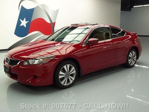 2009 honda accord exl coupe auto leather sunroof 42k mi texas direct auto