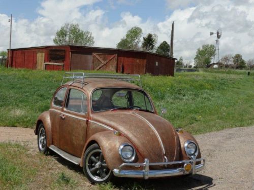 1966 volkswagen beetle with allstate trailer wow!!!!