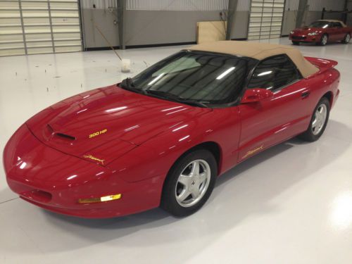 1995 pontiac formula firehawk convertible, 6 speed. 3200 actual miles.