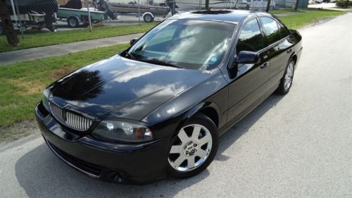 2004 lincoln ls edition luxury sedan florida car black on black no reserve set