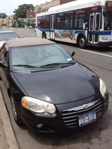 Chrysler sebring limited convertible black