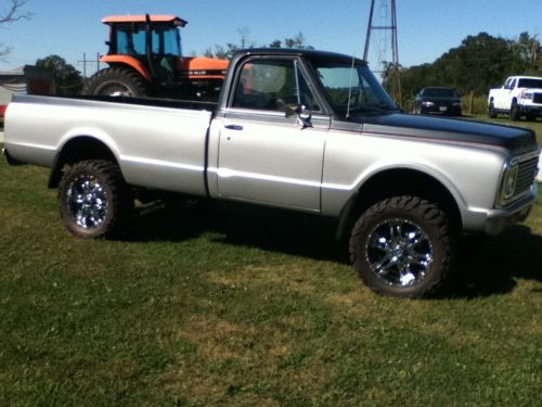Chevy c10 1972 truck lifted restored 4wd long bed custom interior 20inch wheels