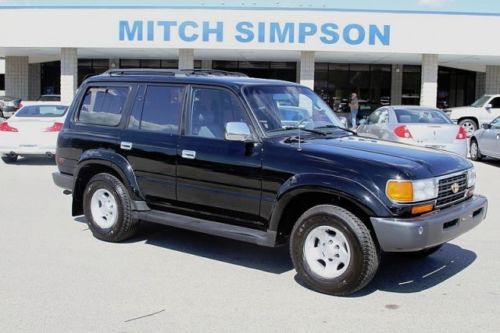 1996 toyota land cruiser 4wd black very sharp perfect carfax