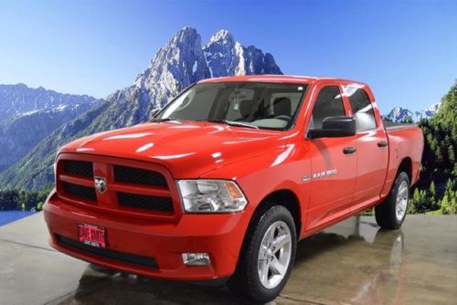 12 ram 1500 st 4x4 crew cab cloth seats short box tonneau cover keyless entry