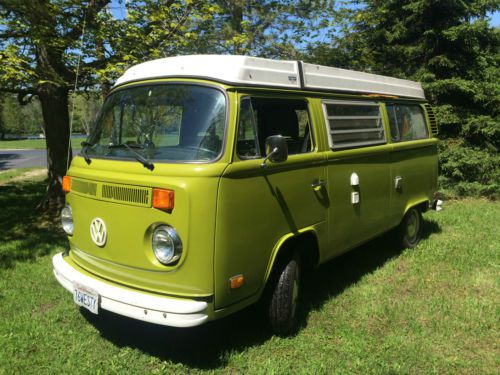 1976 vw westfalia bus pop top camper!  westy type 2