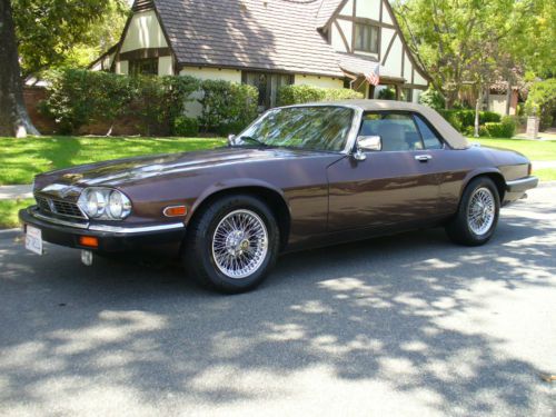 Clean california rust free xjs convertible rare color grosvenor brown must see