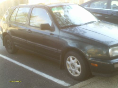 1998 volkswagen golf gl hatchback 5spd 96,000 original miles "no reserve"