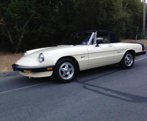 1987 alfa romeo spider graduate convertible 2-door 2.0l