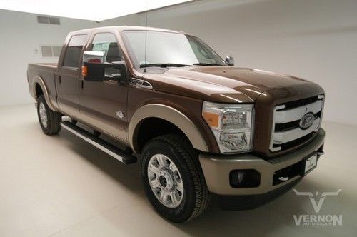 2012 king ranch crew 4x4 leather heated 20s aluminum trailer tow package diesel