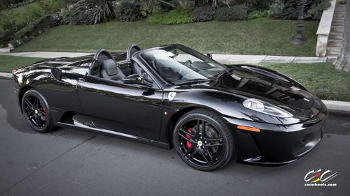 Black 2007 ferrari f430 f1 spider single owner