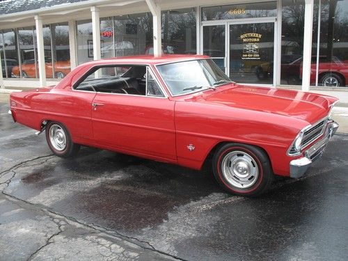 1967 chevrolet nova ss bolero red 327 muncie 4 speed 12 bolt recent restoration