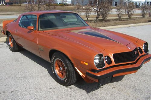 1977 chevrolet camaro z28 very rare orange metallic only 13k orig mi. frame off