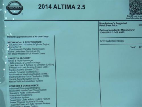 2014 Nissan Altima 2.5, US $19,866.00, image 7