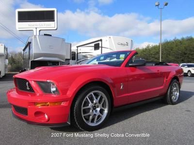2007 ford mustang gt 500 convertible , low miles , no paint , clean carfax vnice