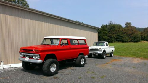 1964 gmc suburban 4x4 on 2002 2500 frame with lb7 duramax allison transmission