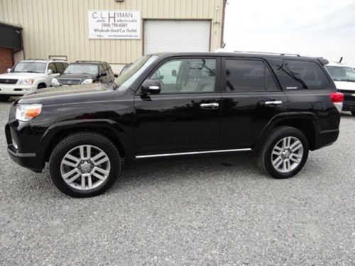 Toyota : 2010 4runner limited 4.0l 4x4 navigation black/tan records sharp