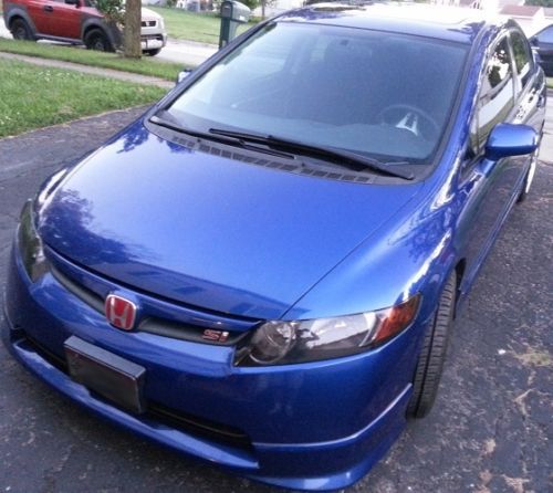 2007 fiji blue 2.4l honda civic si 4-door sedan excellent condition