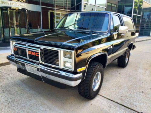 1985 gmc k1500 jimmy 4x4 sport. 1 family owned. first bid meets reserve