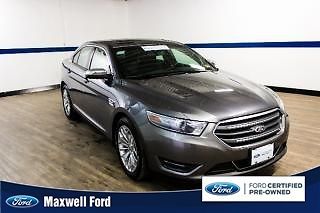 13 ford taurus limited certified preowned, lather, sunroof, we finance!