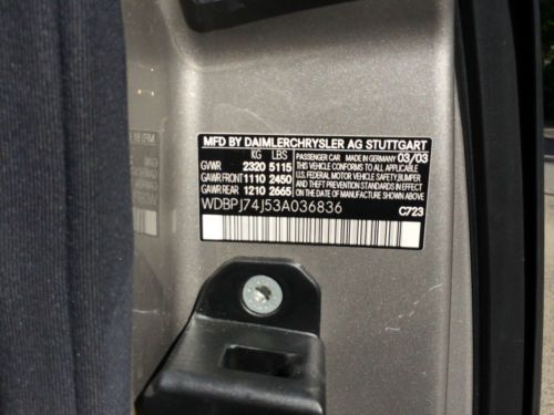 2003 Mercedes-Benz CL55 AMG Base Coupe 2-Door 5.5L, US $20,900.00, image 16