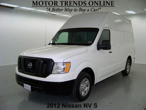 2012 nissan nv 2500 s high roof cargo 5.6 v8 am fm cd media 30k houston texas