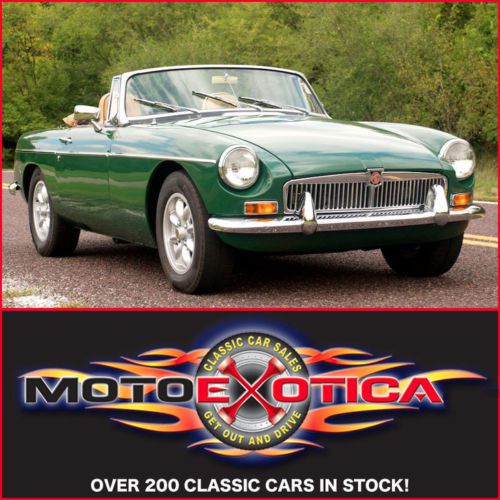 1969 mg mgb british racing green-5 speed-chrome bumpers- this is the one!!!