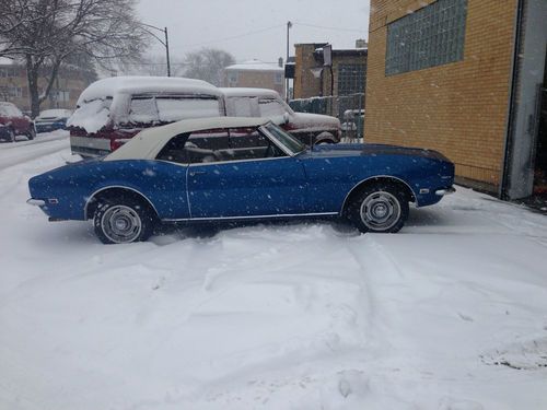 1968 chevy camaro convertible #'s match 327 car!