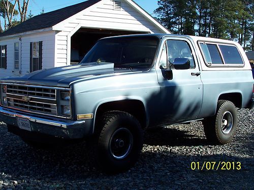 1985 chevrolet k-5 blazer, lite blue, automatic, classic, 145k, chevy