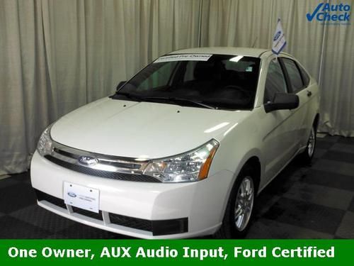 2009 ford focus se focus se, ford certified, 4d sedan, duratec 2.0l, white suede