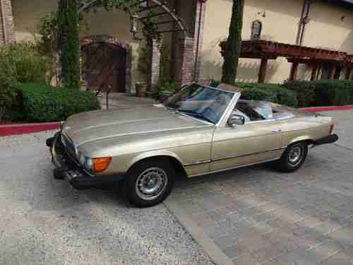 1985 380SL MERCEDES CONVERTIBLE CALIFORNIA CAR NO RESERVE GOOD ROADSTER, image 3
