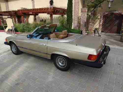 1985 380SL MERCEDES CONVERTIBLE CALIFORNIA CAR NO RESERVE GOOD ROADSTER, image 4