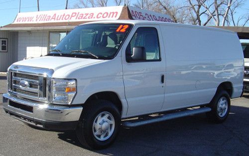 2012 ford e-250 xlt cargo work van like new! only 4k miles