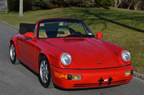 1990 porsche c2 cabriolet with 55320 original miles