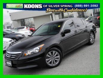 2012 honda accord ex-l sedan  one owner! leather! sunroof! satellite radio!