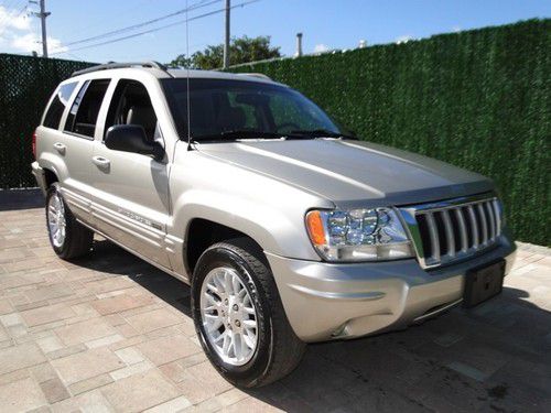 04 gr gran cherokee limited 1 owner florida driven very clean suv low miles load