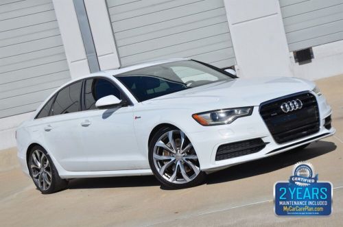 2013 audi a6 3.0t quattro prestige nav bk/cam htd sts low miles