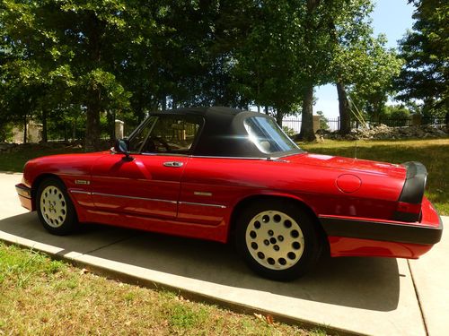 1988 alfa romeo spider quadrifoglio convertible 2-door 2.0l