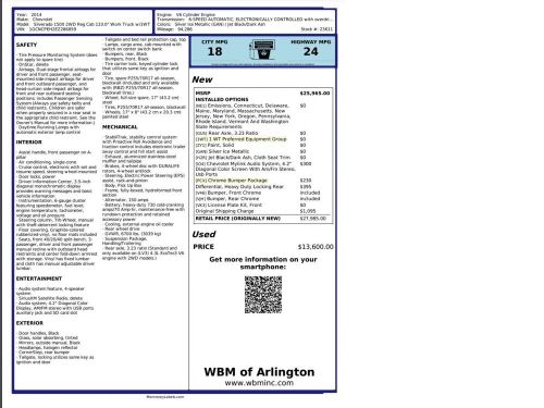 2014 Chevrolet Silverado 1500 Work Truck 1WT LB 2WD w/ Chrome Bumper Package, US $13,600.00, image 25