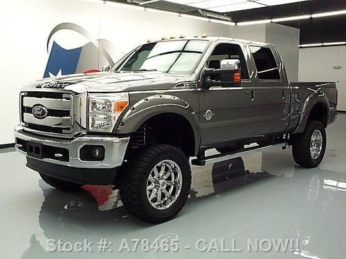 2012 ford f-250 lariat 4x4 lift diesel sunroof nav 20's texas direct auto