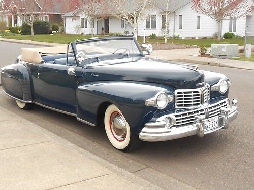 1948 lincoln continental convertible ,older restoration ,super original survivor