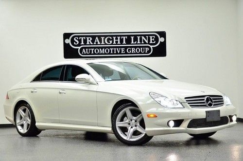 2008 mercedes benz cls550 sport white tan nice